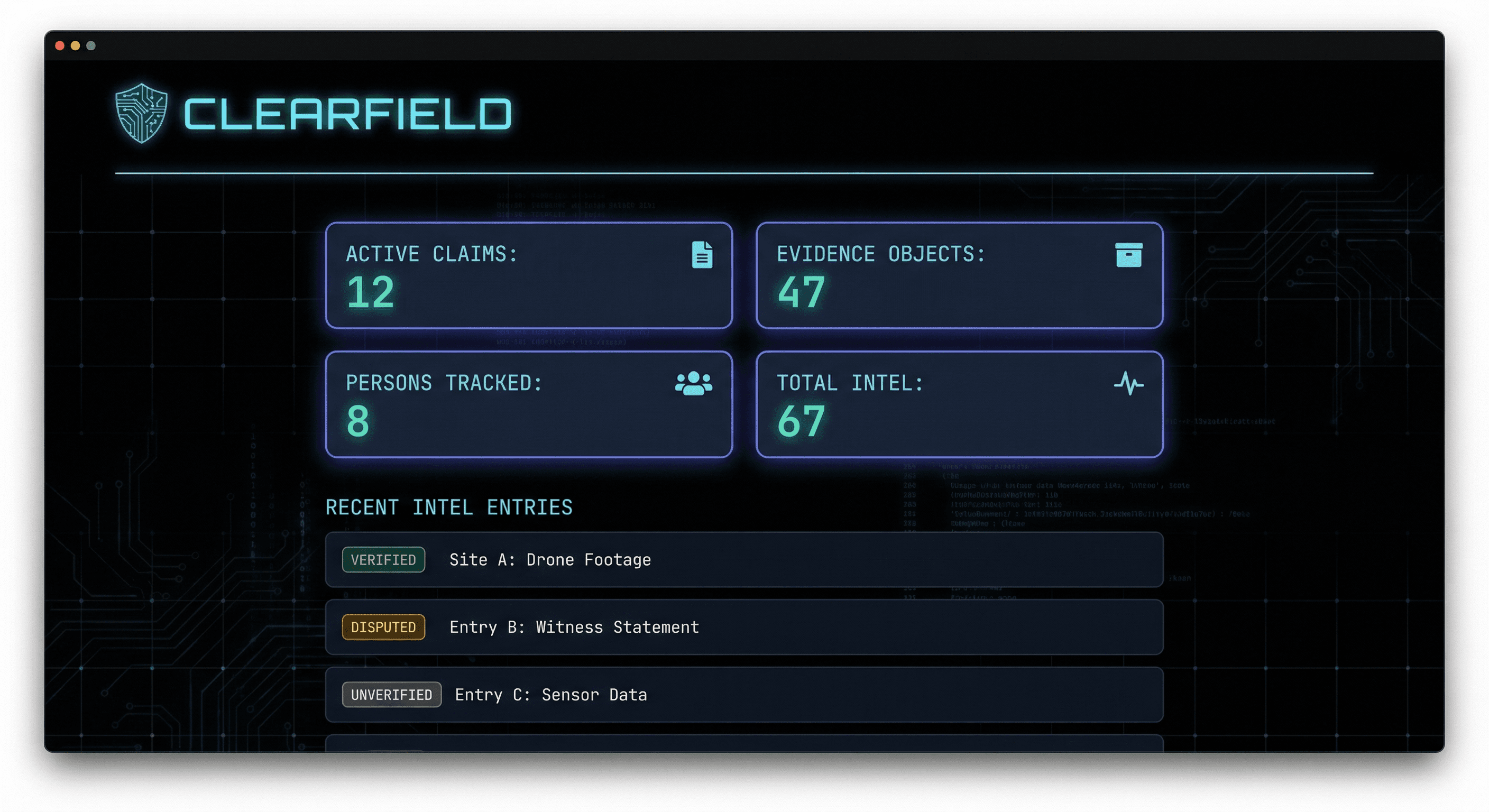 Clearfield Evidence Flow