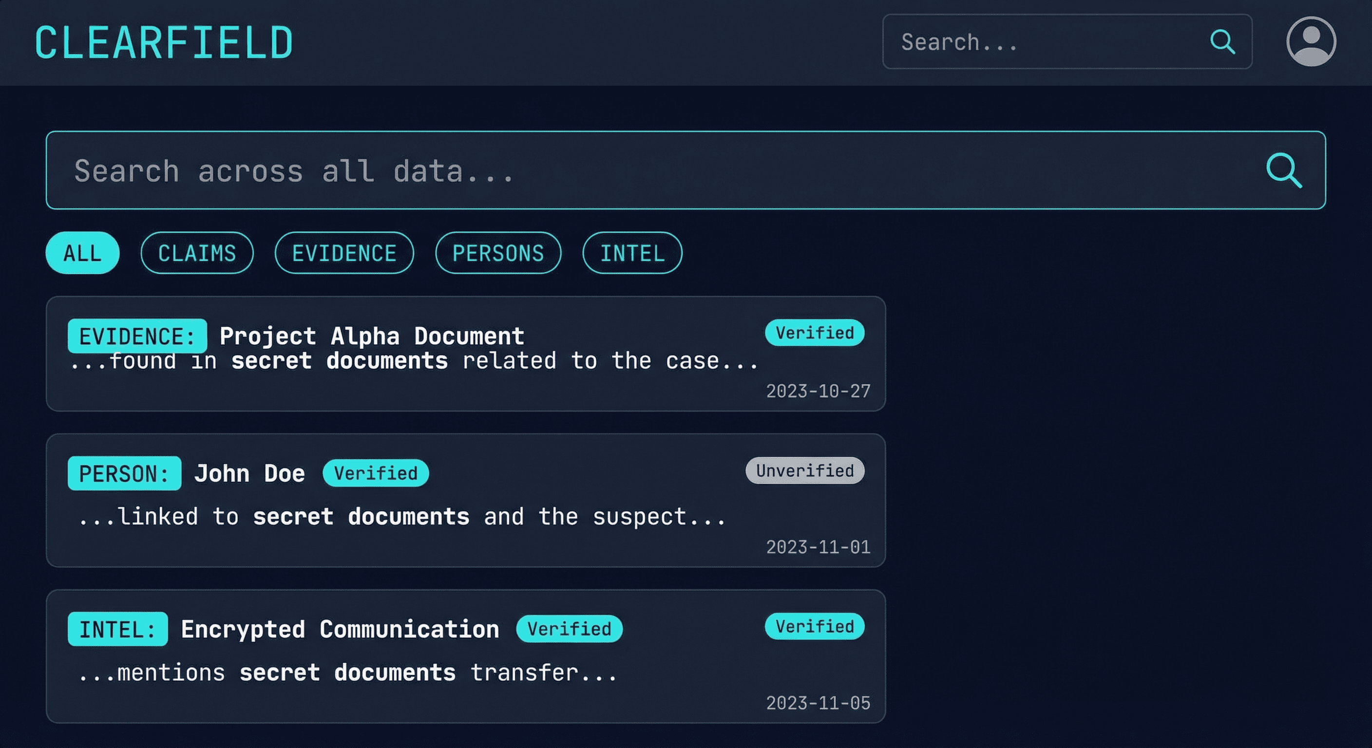 Clearfield Evidence Flow screenshot 5