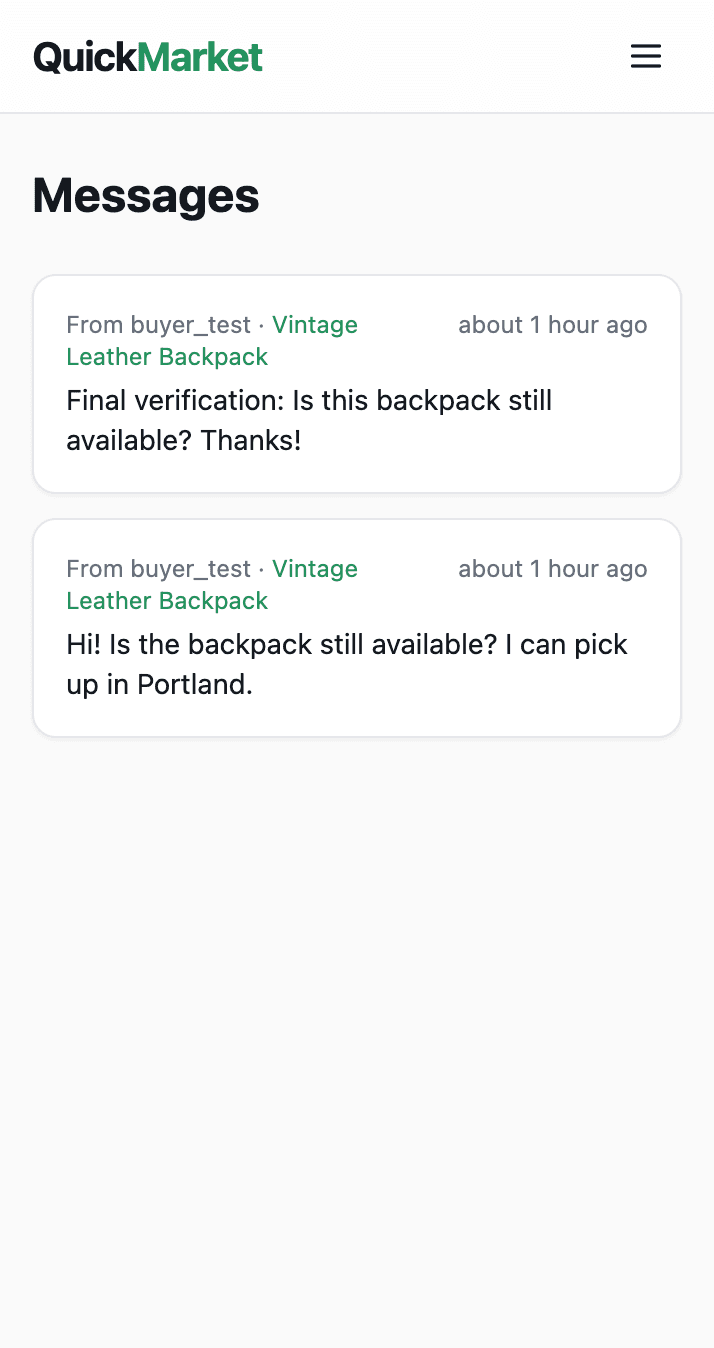 QuickMarket screenshot 3