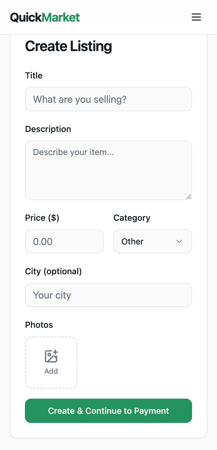 QuickMarket screenshot 4