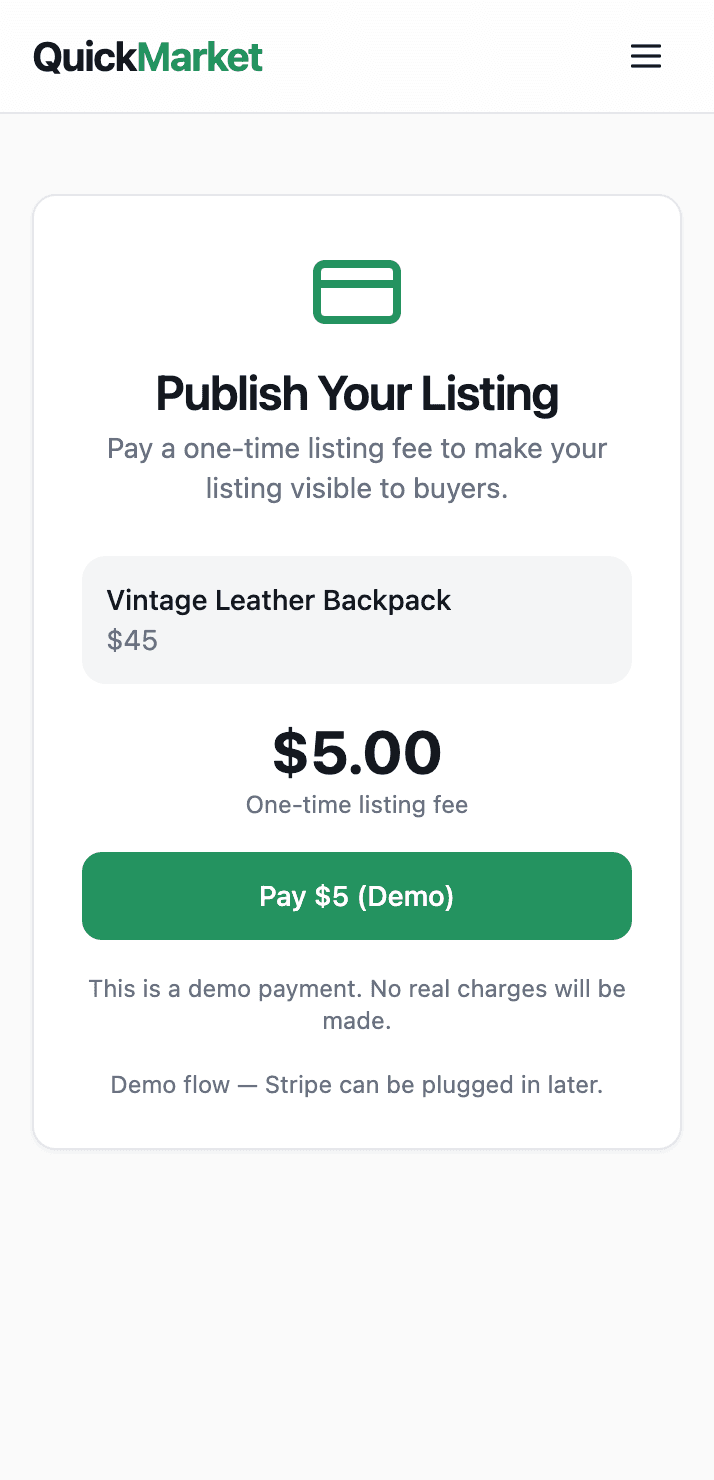 QuickMarket screenshot 5