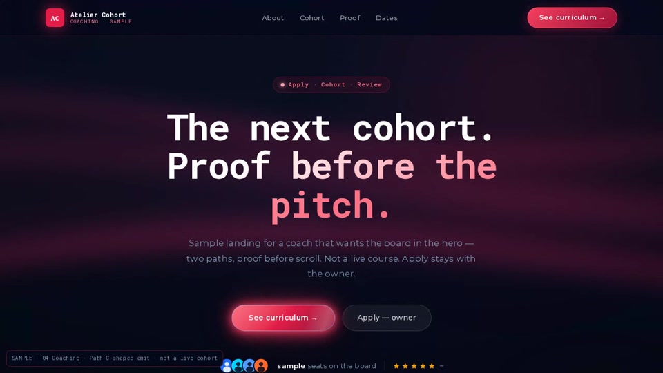 Atelier Cohort